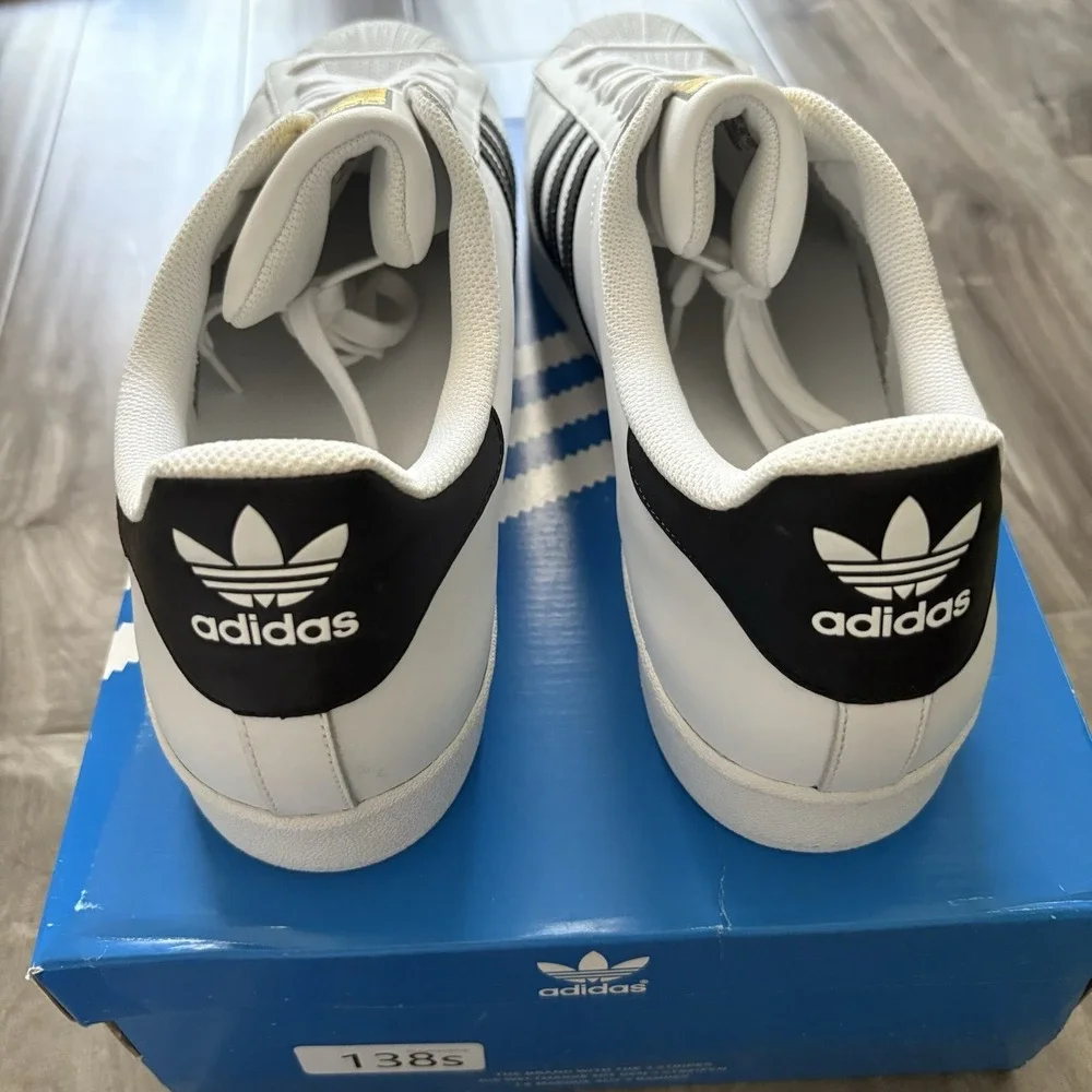 Adidas Superstar Men's size 19 custom large‎ size NEW in the box